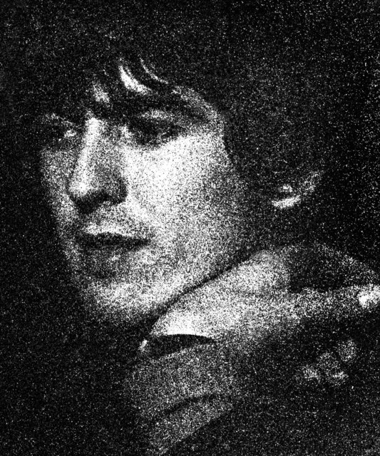 Artist Paul Berriff. 'The Beatles George Harrison' Artwork Image, Created in 1963, Original Digital Art. #art #artist