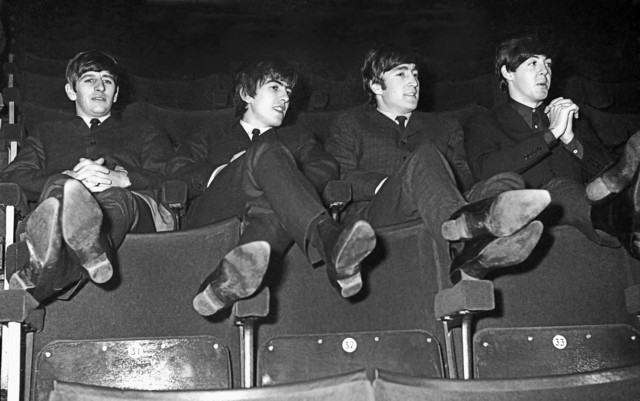 Artist Paul Berriff. 'The Beatles Kicking Back' Artwork Image, Created in 1963, Original Digital Art. #art #artist