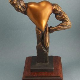 Paul Orzech Artwork Triumph, 2010 Bronze Sculpture, Motivational