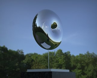 Paul Wesson: 'black hole 1', 2014 Steel Sculpture, Abstract Landscape. Contemporary Circular Stainless Steel sculpture. Suitable for both indoor and outdoor display, home, office, garden, yard etc. For sale by it s creator Paul Wesson. ...