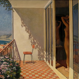 Pavel Tyryshkin: 'Ljdggia', 2008 Oil Painting, Interior. Artist Description:          Lodggia                     ...