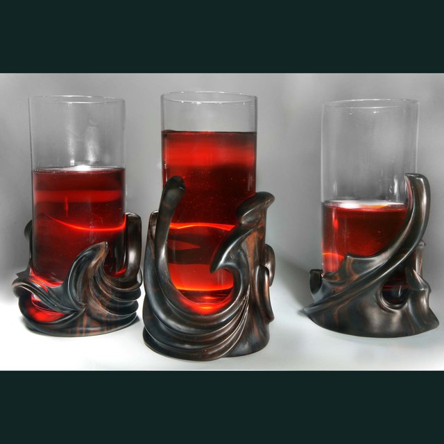 Pavel Sorokin  'Set Of  Three Glassholders And Bottle Holder', created in 2011, Original Other.