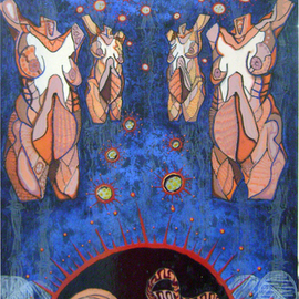 Eduardo Acevedo: 'Motherlife', 2009 Acrylic Painting, Surrealism. Artist Description:     acrylic on canvas .     ...