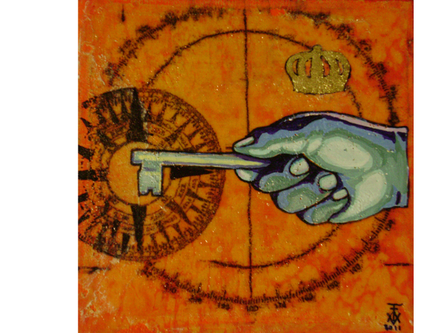 Eduardo Acevedo  'The Key Master', created in 2011, Original Painting Acrylic.