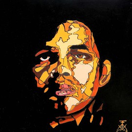 Eduardo Acevedo: 'self portrait', 2009 Acrylic Painting, Figurative. Artist Description:           acrylic on canvas .           ...