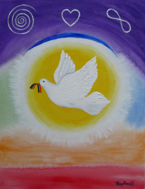 Pat Heydlauff  'Peace', created in 2011, Original Painting Acrylic.