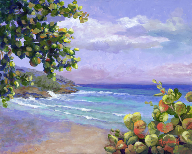 Pat Heydlauff  'Caribbean Waes', created in 2016, Original Painting Acrylic.