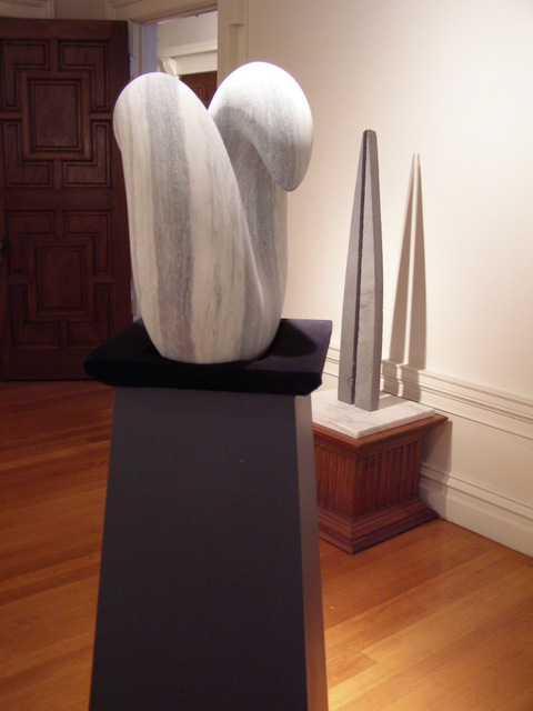 Phil Parkes  'When Two Worlds Collide  White And Green Marble', created in 2007, Original Sculpture Aluminum.