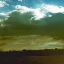 C. A. Hoffman: 'Approaching Storm in Fremont Ohio', 2010 Color Photograph, Landscape. Artist Description:  This an original photo that has been digitally- enhanced to create an original work of art.                                                                                                                        ...