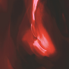 C. A. Hoffman: 'Edens Red Downfall', 2009 Color Photograph, Abstract. 