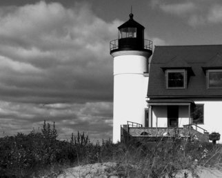 C. A. Hoffman: 'Lighthouse at Sleeping Bear Dunes II', 2008 Black and White Photograph, Landscape.  All photos are available on sizes up to 16x20 inches. ...