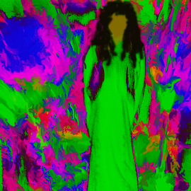 C. A. Hoffman: 'Sixties Flashback Angel', 2008 Color Photograph, Abstract. Artist Description:  The sixties are not gone, but born again in the new millennium.  Pyschedelic and multi- colored, this angel seems to bring back the sixtes in a most heavenly way. ...