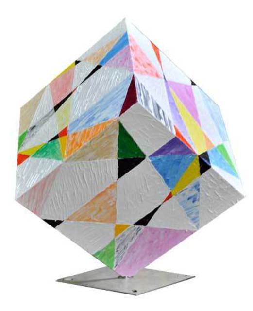Artist Dieter Picchio-Specht. 'Cube Abstract Fantasy' Artwork Image, Created in 2011, Original Sculpture Steel. #art #artist