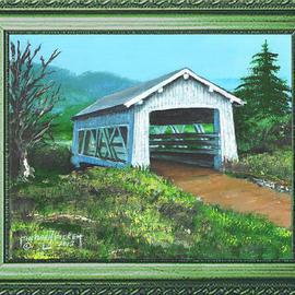 Michael Pickett: 'Sandy Creek 1921 Covered Bridge', 2012 Acrylic Painting, Landscape. Artist Description:     You can learn how to paint The Sandy Creek Covered Bridge. Go to pickettonline. com, click on ENTER, and on the top left corner click on You- Tube.   ...
