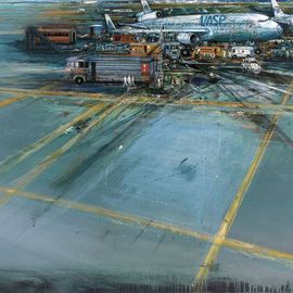 Cargo in airport III By Pierluigi Romani