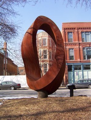 Plamen Yordanov: 'Double Mobius Strip  ', 2005 Steel Sculpture, Abstract.  Sculpture - Welded Steel...