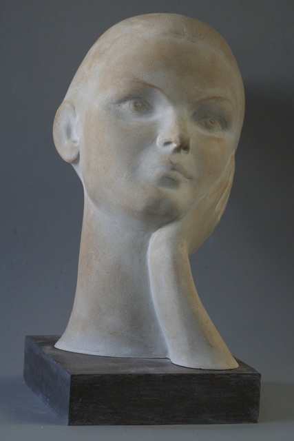 Artist Penko Platikanov. 'Portrait Of Lana' Artwork Image, Created in 2015, Original Sculpture Bronze. #art #artist
