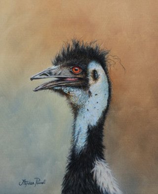 Stephen Powell: 'Emu', 2008 Oil Painting, Wildlife.  Worlds second largest bird from Australia. ...