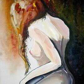Patrick Sean Kelley: 'Female Turns', 2005 Oil Painting, Representational. Artist Description: A woman turns gracefully towards you. . . Or does she turn away from you? The painting represents the motion in the way a 