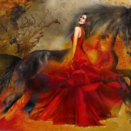 Red Dress By David Smith
