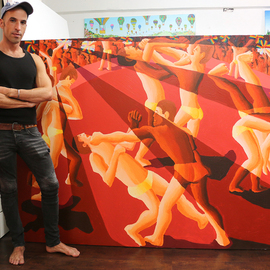 gay painter queer artist homosexual lgbt art  By Raphael Perez