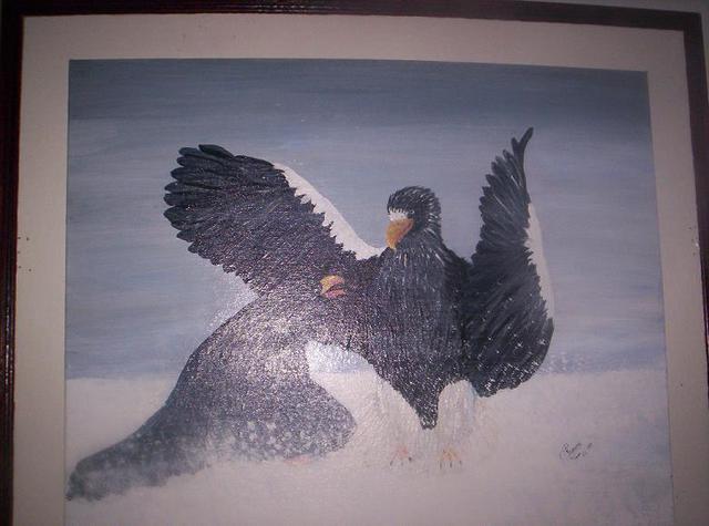 Artist Ramona Marquez Ramraj. 'Birds' Artwork Image, Created in 2000, Original Painting Acrylic. #art #artist