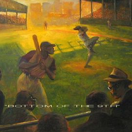 Ron Anderson Artwork Bottom of the 9th, 2004 Oil Painting, Sports