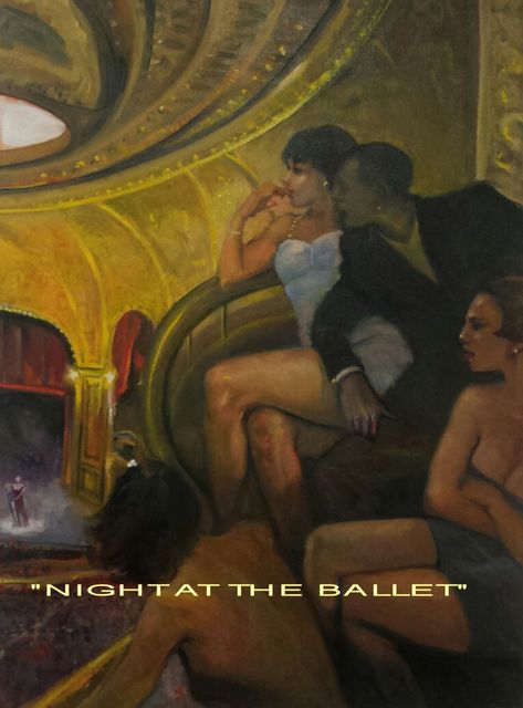 Artist Ron Anderson. 'Night At The Ballet' Artwork Image, Created in 2015, Original Painting Oil. #art #artist