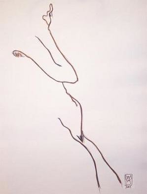 Bernadette Gabriel: 'Judith', 2003 Pencil Drawing, Figurative. Sketch from living model...