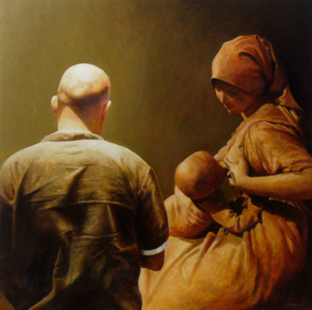 Artist Richard Whincop. 'Holy Family' Artwork Image, Created in 2007, Original Painting Oil. #art #artist