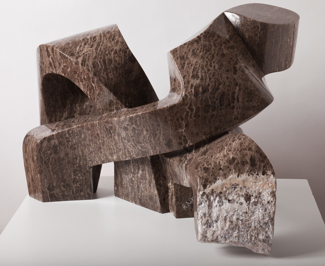 Robin Antar  '2 Figures', created in 2012, Original Sculpture Limestone.