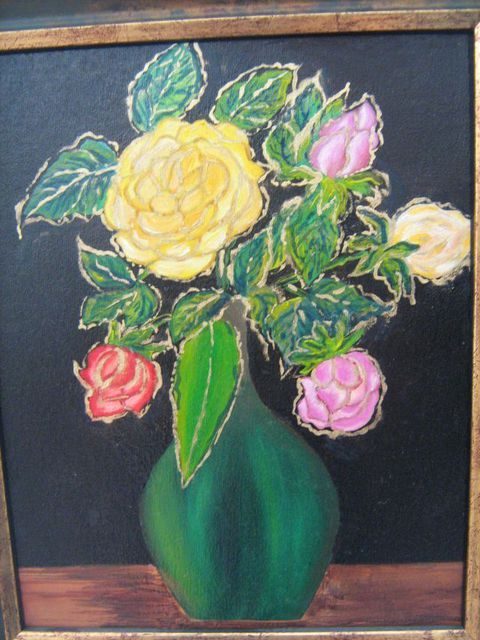 Artist Rosica Simeonova. 'Rose' Artwork Image, Created in 2012, Original Painting Oil. #art #artist