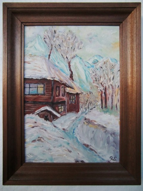 Artist Rosica Simeonova. 'Winter' Artwork Image, Created in 2012, Original Painting Oil. #art #artist