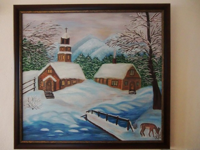 Rosica Simeonova  'Winter', created in 2012, Original Painting Oil.