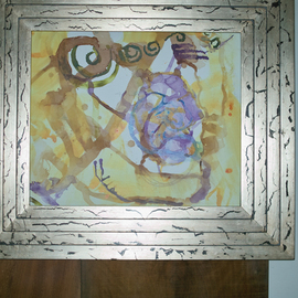Abstract in siver frame By Reiner Poser