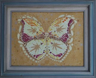 Cathy Dobson: 'Psychedelic Butterfly', 2013 Oil Painting, Psychedelic. Original Illuminous Oil Paintingfrom The Butterflies and Unicorns Collection. ...