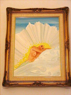 Cathy Dobson: 'Purity', 2001 Oil Painting, Sea Life. Original oil painting in a gold wooden frame. Mermaid Sea life artwork.Primed cotton canvas....
