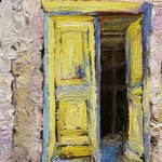 Greek Doorway By Roz Zinns