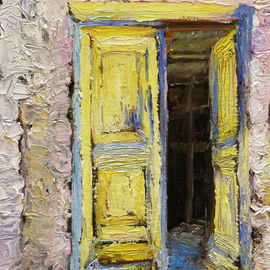 Greek Doorway By Roz Zinns