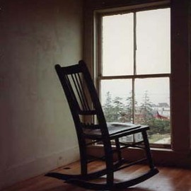 Ruth Zachary: 'Keeping Watch', 1998 Color Photograph, Americana. Artist Description:  Antique rocking chair sits at window seeming to keep watch out to the sea.  When will her seaman return? Nostalgic, romantic, charming.  11 x 14
