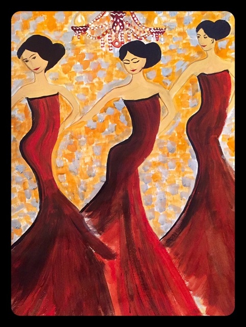 Sakshi Talwar  'Flamenco', created in 2015, Original Painting Acrylic.