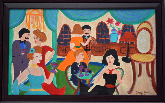 Sakshi Talwar  'One Night In The Ballroom', created in 2015, Original Painting Acrylic.