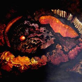 Sara Diciero: 'Conquistando al sol', 2006 Oil Painting, Astronomy. Artist Description:       Abstract Expressionism with visual textures, 40