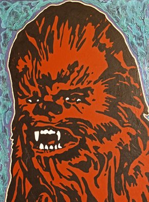 David Mihaly: 'Chewbacca', 2016 Mixed Media, Movies. Laugh it up, Fuzzball...