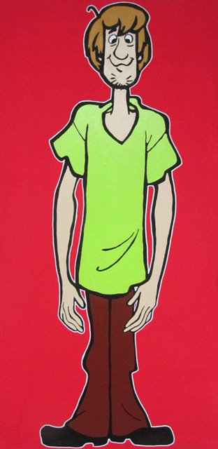 Artist David Mihaly. 'Shaggy' Artwork Image, Created in 2011, Original Mixed Media. #art #artist