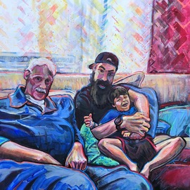 Sean Willett: 'pliktas', 2019 Acrylic Painting, Home. Artist Description: Family portrait...