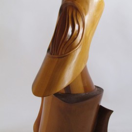 Michael Semsch: 'Galileo', 2006 Wood Sculpture, Abstract. Artist Description:  Galileo is a wood sculpture incorporating both the addative and subtractive processes. It is about space, about star gazing, the telescoping form searches the galaxies, seeking answers from the universe.     ...