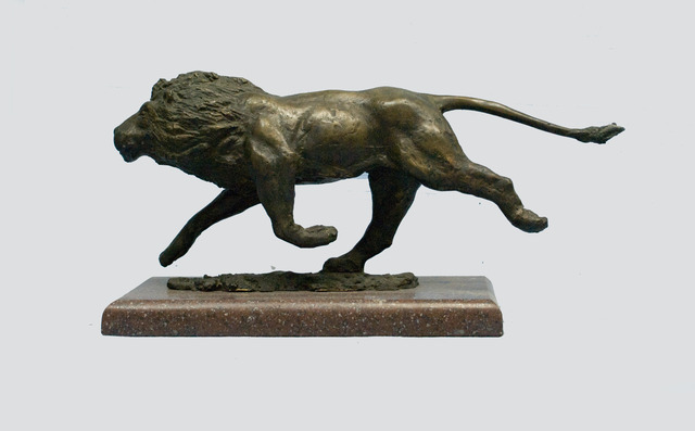 Serhii Brylov  'Lion', created in 2003, Original Sculpture Marble.