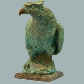 Serhii Brylov: 'phoenix', 2003 Bronze Sculpture, Birds. Artist Description: The phoenix  Greek: I|I? I-I1/2I1I3/4  is a magical bird that, according to ancient peoples  Phoenicians, Egyptians , flew from Arabia to Egypt every 500 years. Phoenix fed on balm and resin. When he felt death coming, he built a nest of fragrant branches on top of a palm tree, and there ...