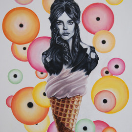 Sergey Kirillov: 'black dessert', 2020 Oil Painting, Surrealism. Artist Description: oil. canvas...